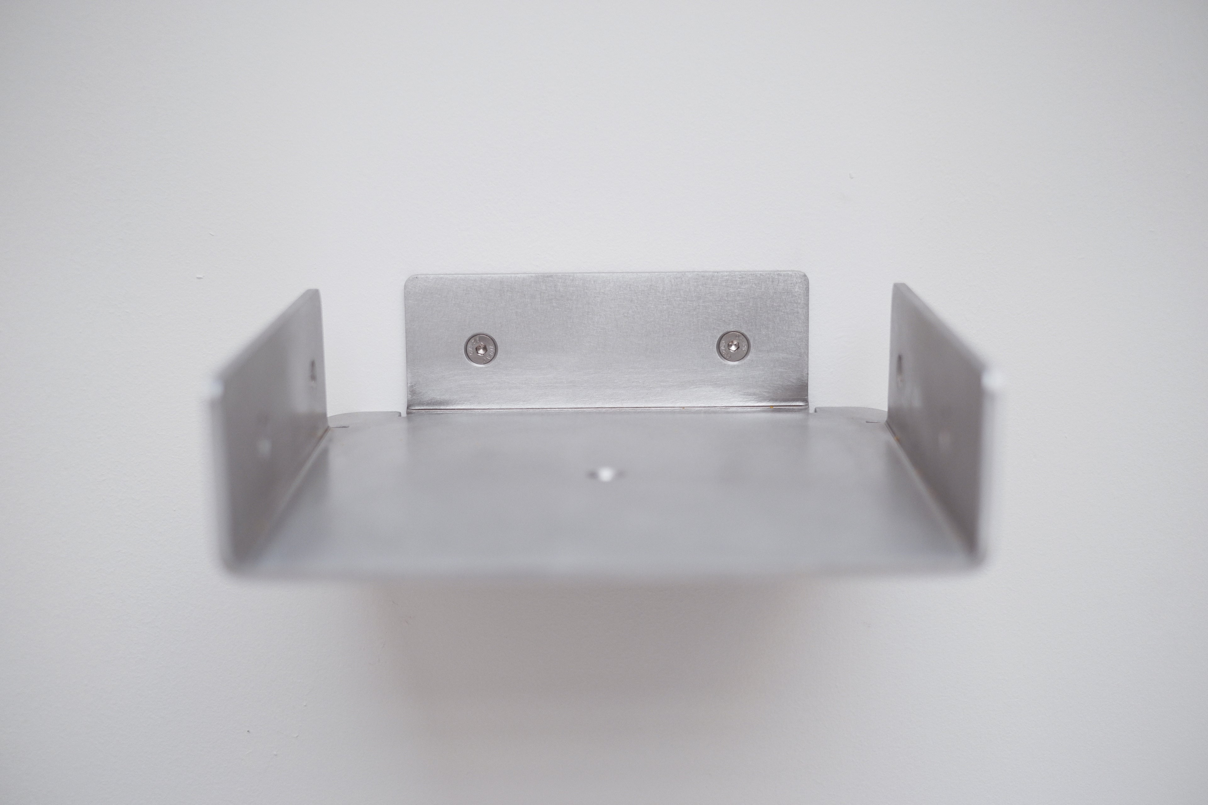 Metal wall bracket on a white background